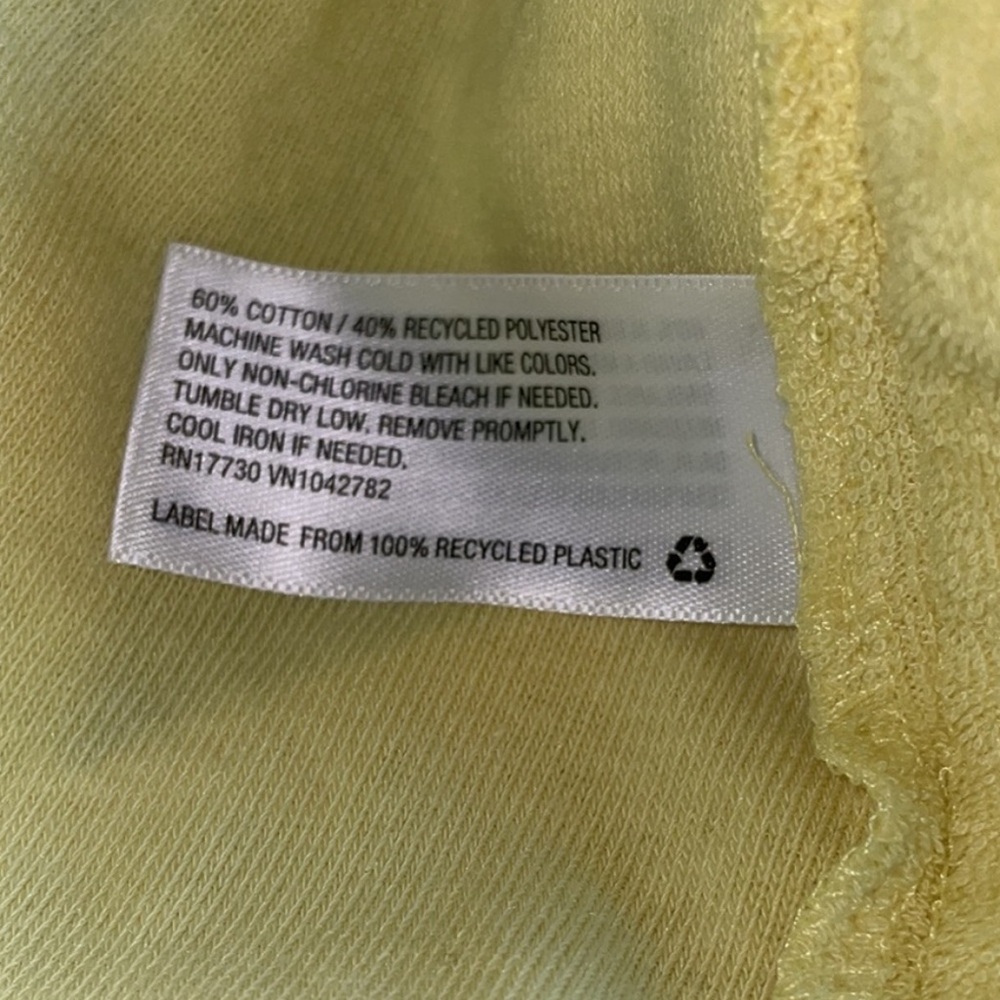a new day Mid-Rise Yellow Terry Fabric Shorts - Picture 4 of 4